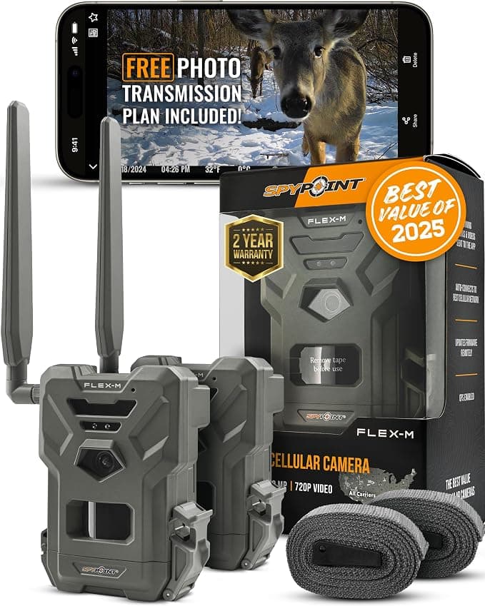 SPYPOINT Flex-M Twin Pack Cellular Trail Cameras