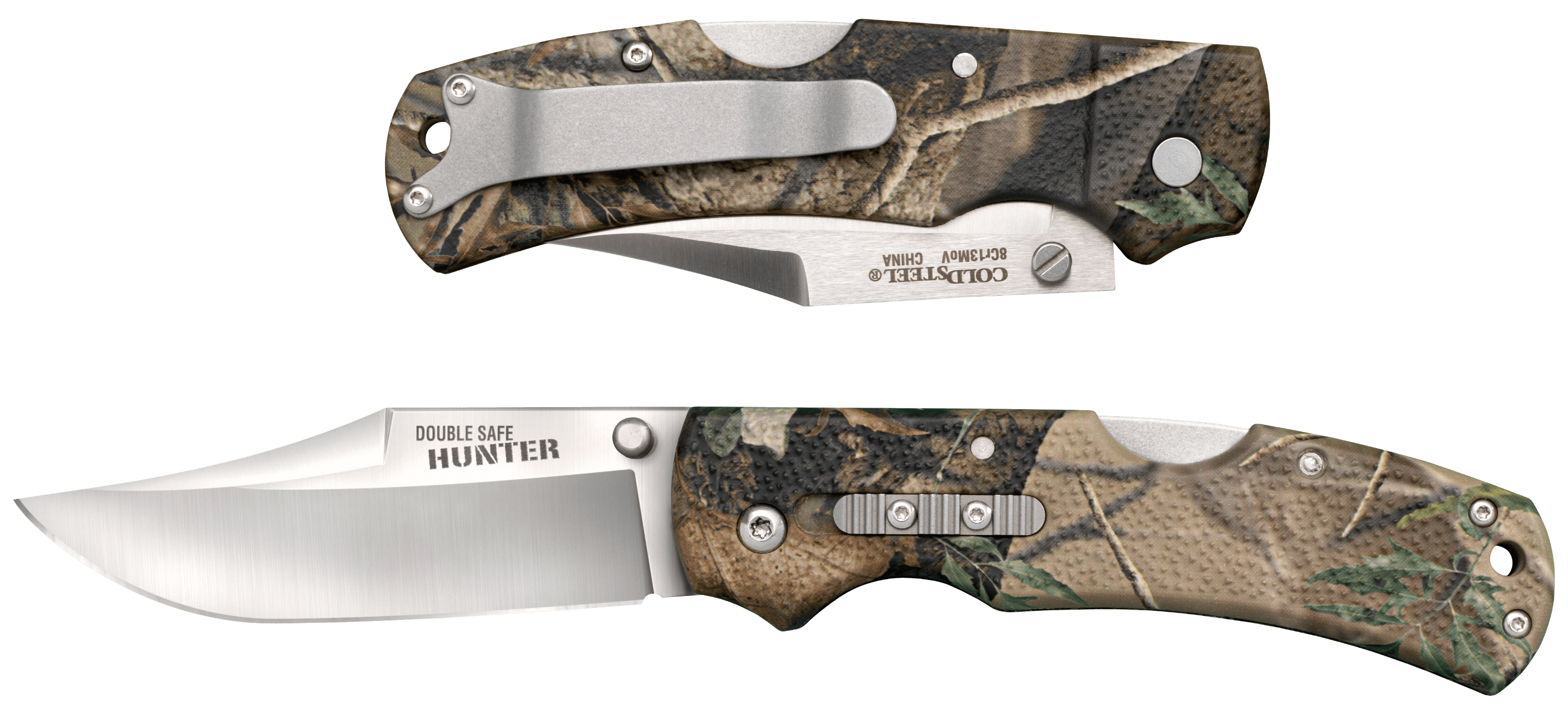 Cold Steel Hunter Double Safe Knife 3.50 Clip Point (Camo)