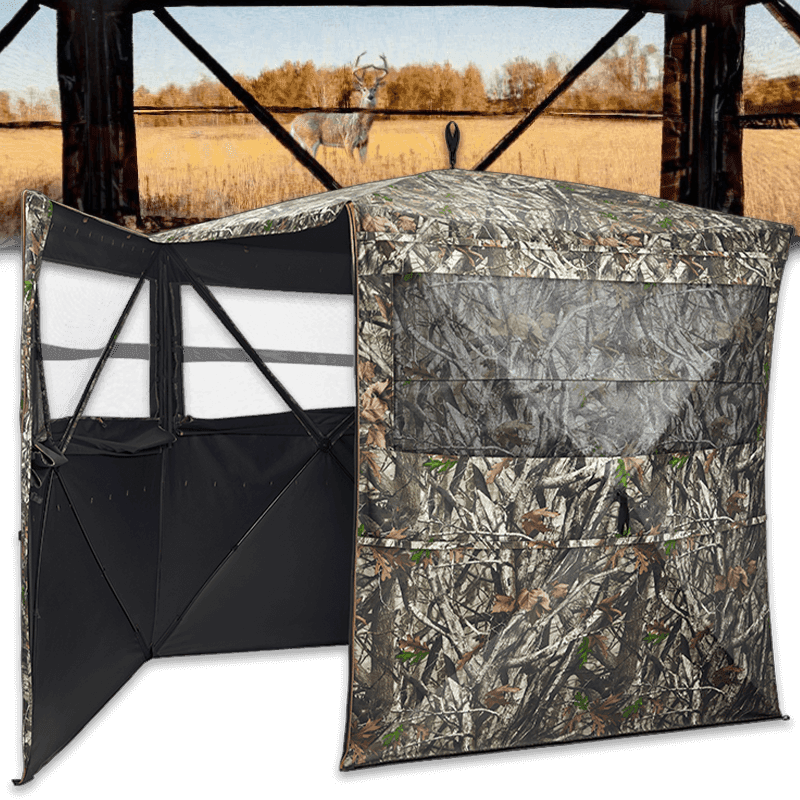 TIDEWE OptiVue 360° See-Through Ground Blind (3-4 Person)