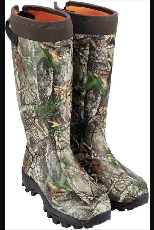 HISEA Rubber Hunting Boots, Neoprene Insulated Waterproof