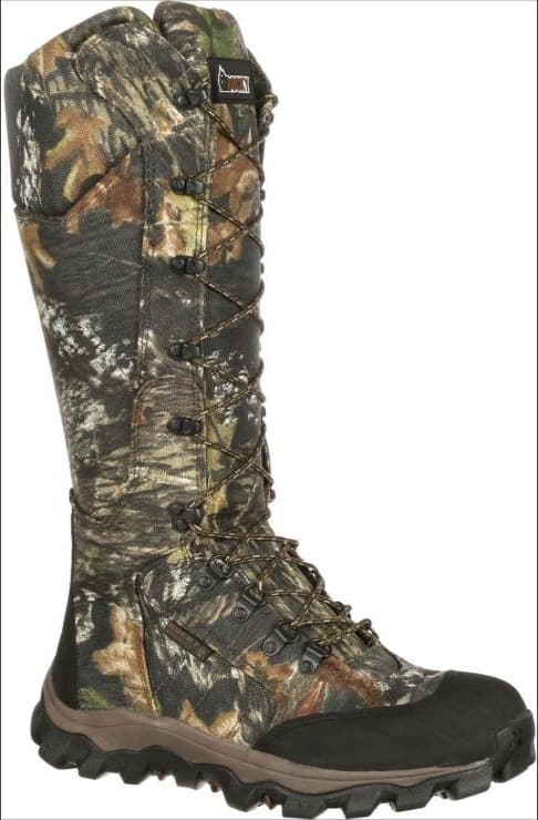 ROCKY Men's Camouflage Waterproof Side-Zip Snake Boot