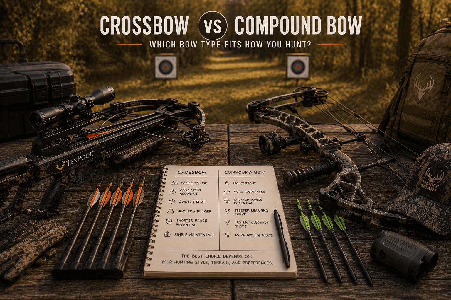 Crossbow vs compound bow comparison
