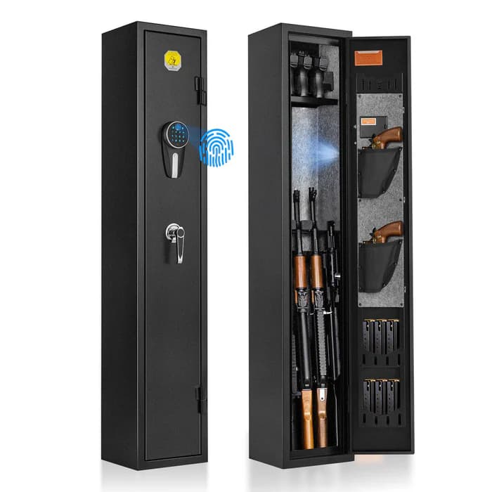 Pro-SF0103 Rifle Safe, 3 Long Gun Cabinet with Fingerprints