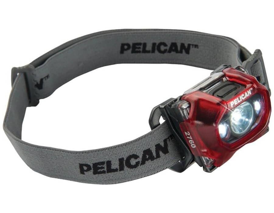 Pelican Progear 2760C LED Headlamp, 289 Lumen (Gray/Red)